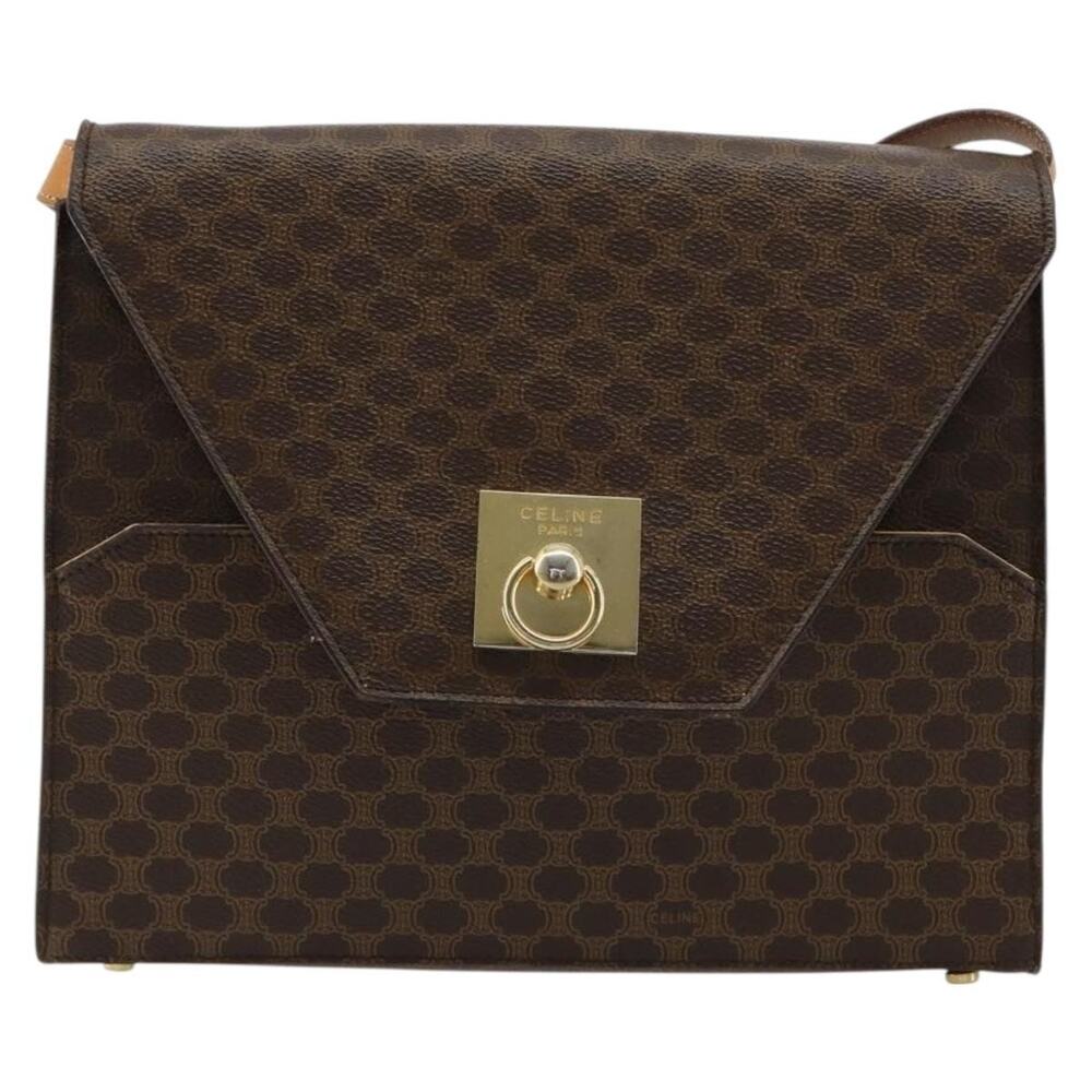 Celine Macadam Shoulder Bag Brown